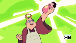 noodledot:  onion ring man steals infant, rejoices transparent baby steven made by @artemispanthar 