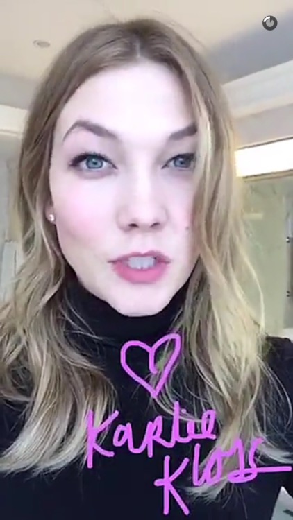 karlieklossdaily:  Karlie on the Women Can snapchat story