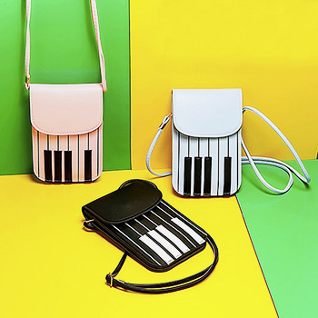kaonoshi:Piano Key Pattern Crossbody BagDiscount Code : spring15off (15% off)