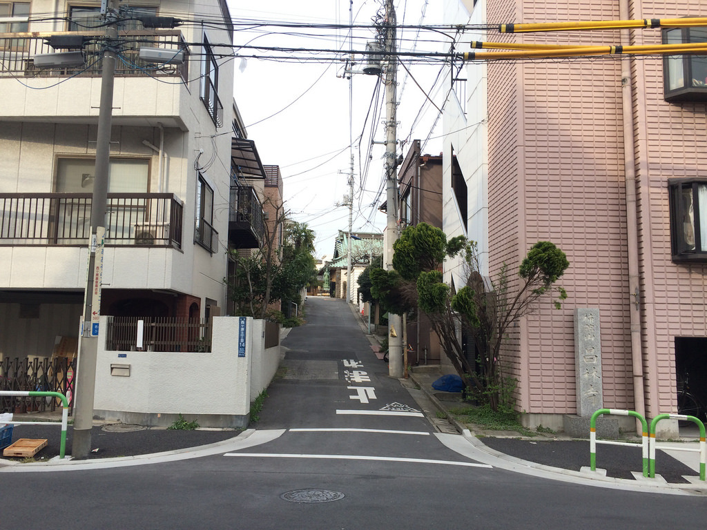 gairo:  iPhone5sで撮影 谷田川（藍染川）の暗渠を歩く 2014年4月13日