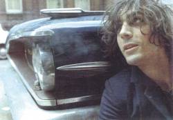 you-know-you-are-right:    Syd Barrett with his car, outside