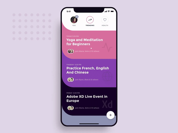 Social Meet Up UI Kit by Aurelien Salomon