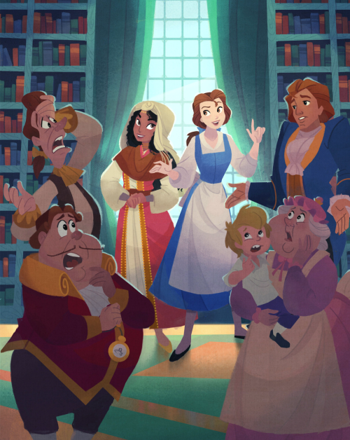 whencartoonsruletheworld:Disney Ultimate Princess Celebration Story Collection - 2/5 Ariel illustra