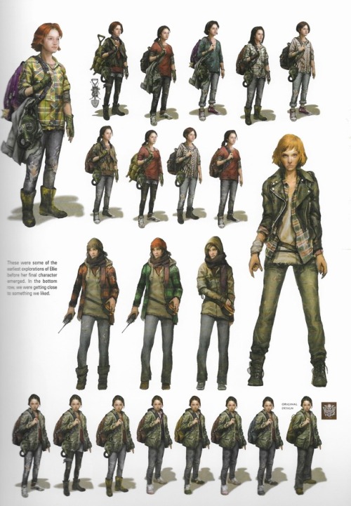 video-games-girls-play-to: ellie’s concept artwork (from the art of the last of us art book)