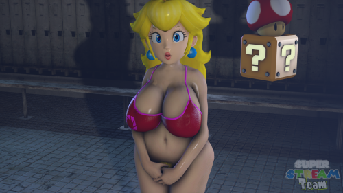 superstreamteam:  Chubby Peach!So after some more head hacking,re-texturing ect I was able to make Peach even  curvier then before which is what I am going to start using for all my models now. :)If you want to see content early make sure you check out