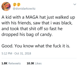 bluemelaninqueen: endangered-justice-seeker: The fact that he took it off means he knew that is wrong. Yet he still wears it? And there you have it folks the truth about passive aggressive racism. They’re ok with it when supported by their own and not