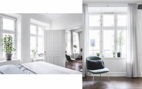 Classy White Single Apartment | Goteborg, SwedenLayout: (Source: alvhem.com)