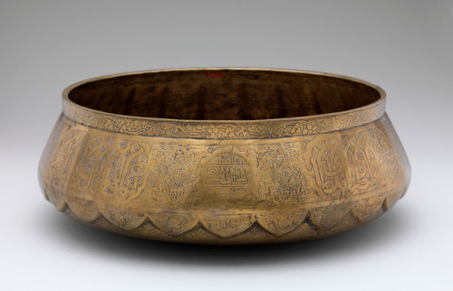 Basin of Sultan Qaytbay via Islamic ArtMedium: Brass; inlaid with silverEdward C. Moore Collection, 