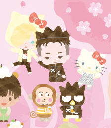 fuku-shuu: Collection of Otayuri Sanrio Moments! The YOI x Sanrio collaboration just keeps on giving - and since Otabek debuted as Badtzmaru it has only gotten better and better (Just not for our wallets). Here are the moments featuring them together