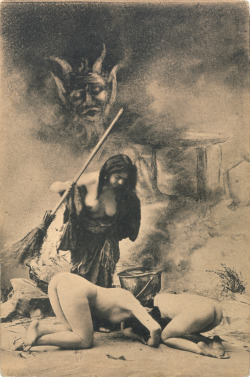 Buffalo-Divine-Eden-No7:  Witches’ Sabbat In Paris, Ca. 1910 From A Series Of