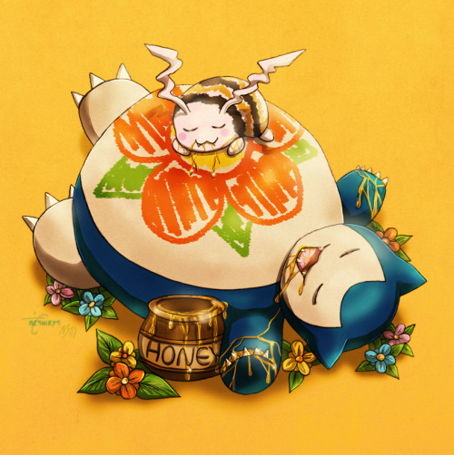 The beest friends Snorlax and Tokomon~ Join the beest picnic party and take part in POKEMON/DIGIMON 