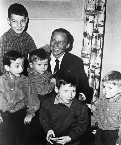 Francisalbertsinatra:  Frank Sinatra Visits With Some Boys At A Children’s Hospital