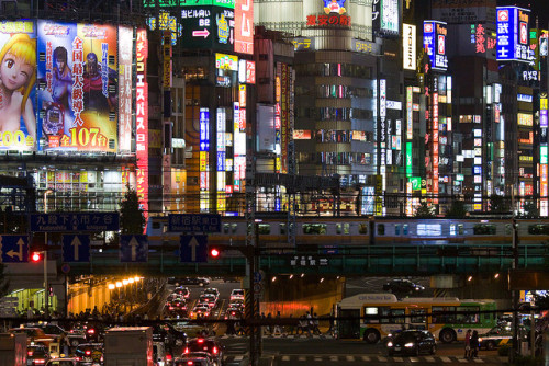 On The Pedestrian Bridge - Shinjuku