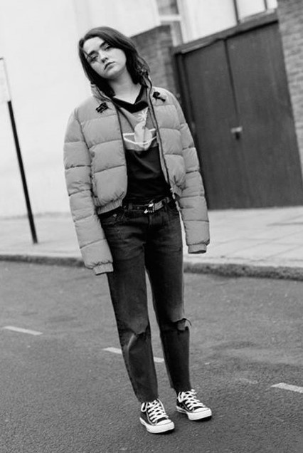 thronescastdaily:Maisie Williams Photographed for Converse