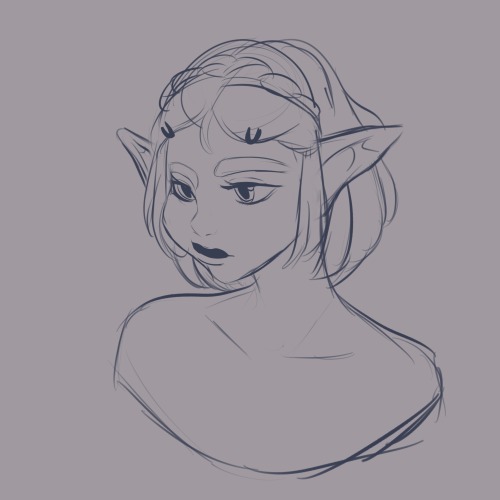 haven’t posted much lately, have a Zelda sketch Please do not repost my artwork to any other website