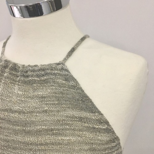 made the drawstring camisole from @Purlsoho on my knitting machine.check it out on inspiration&r