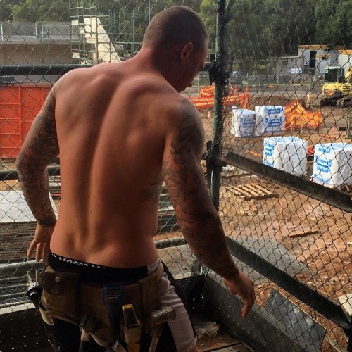 footyplaya:  I might have blogged this already, but I wanna cum on his back. Badly.