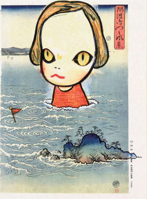 emily-roe-art:Yoshitomo Nara: In the Floating World, 1999Hirshhorn Damage Control