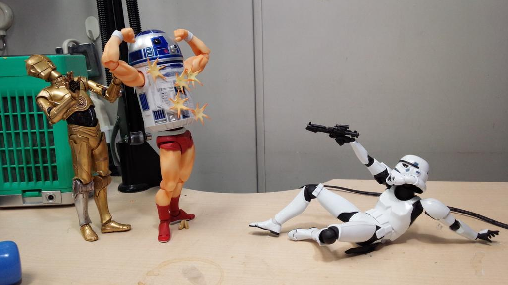 cloperella: lordwanjavi: Star Wars &gt; Katuhisa Yamaguchi  Is this Cyborg Justice? 