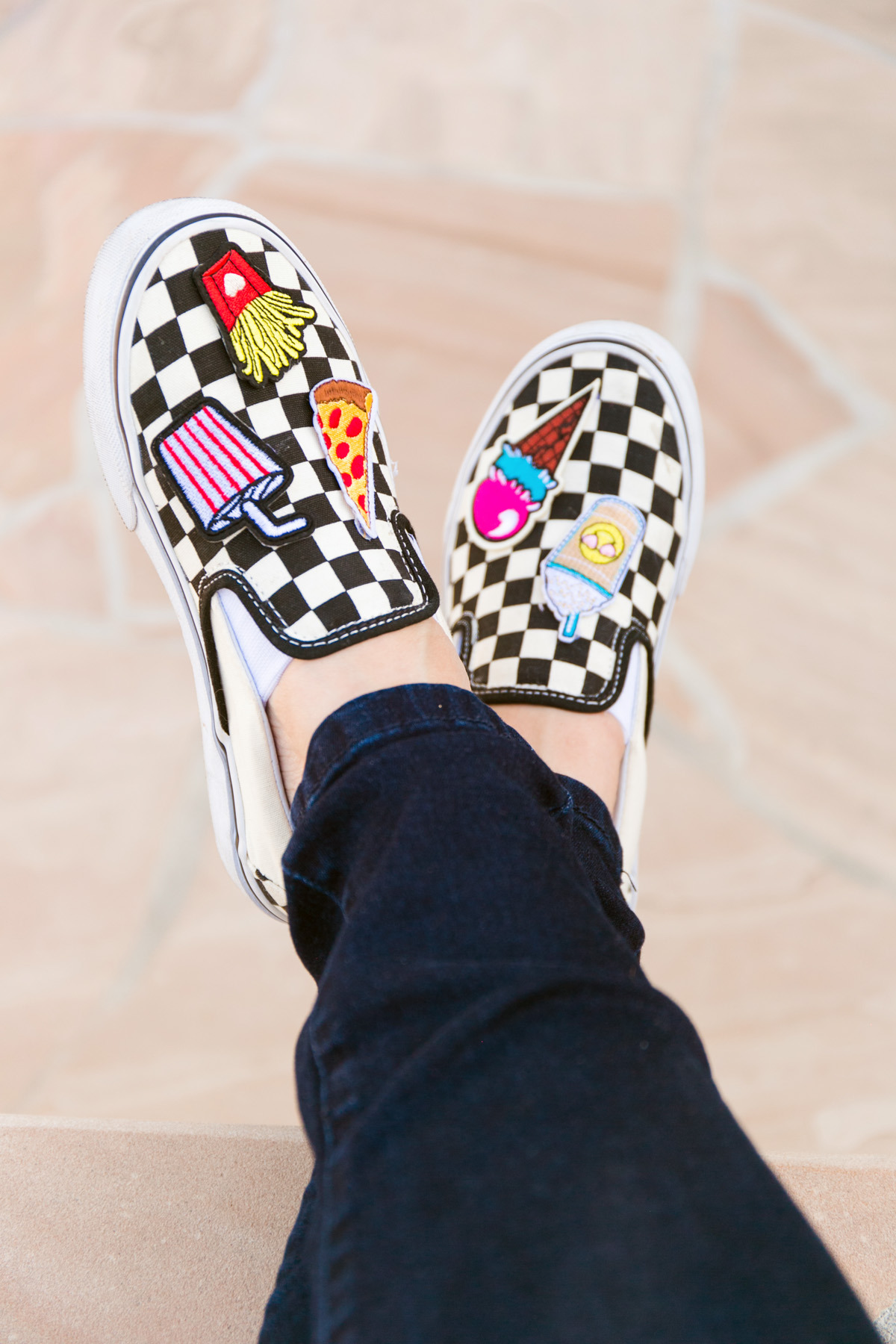 DIY Checkerboard Slip-Ons If you have 