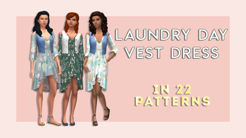 calisimgirl: Laundry Day Vest Dress with 22 Patterns!I knew when I saw this dress I HAD to put my pe