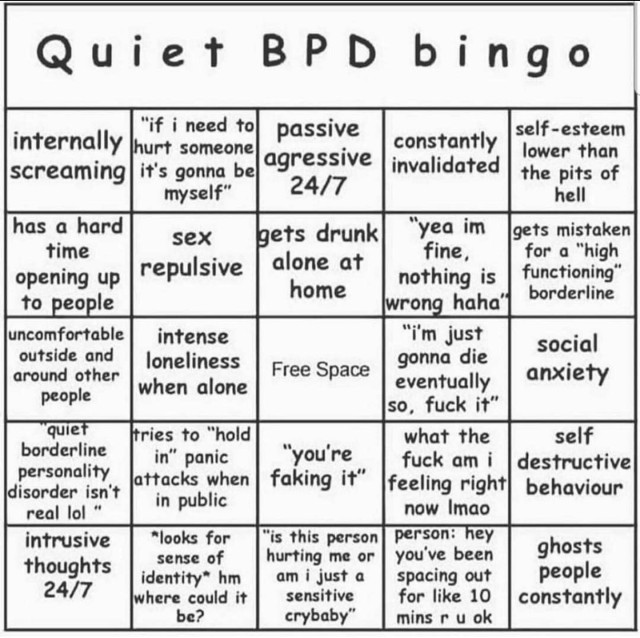 bpd bingo | Explore Tumblr Posts and Blogs | Tumgir bpd bingo | Explore Tumblr Posts and Blogs | Tumgir