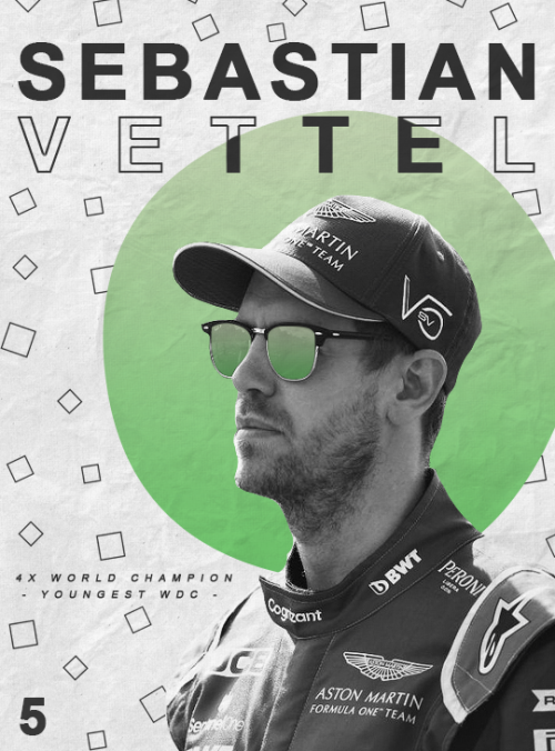 F1 2021 Grid Posters - Sebastian Vettel
