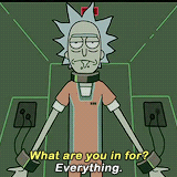 maslanies:  get to know me meme: [4/6] favorite male characters ≡ Rick Sanchez“Morty,