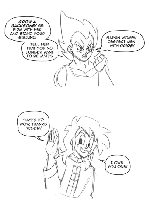 So had this thought last night, “What-If” Yamcha had a Saiyan girlfriend. And I just kinda ran with it. It’d be funny, I think, if this was an ongoing series of short strips I do every now and then if a good idea pops up. (and you never actually