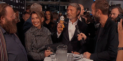Mads Mikkelsen And His Kaecilius Doll At CPH Pix.