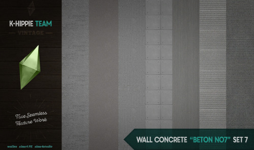 7 WALLS - CONCRETE BETON NO5 - SET 57 WALLS - CONCRETE BETON NO7 - SET 77 WALLS - CONCRETE  BETON OP