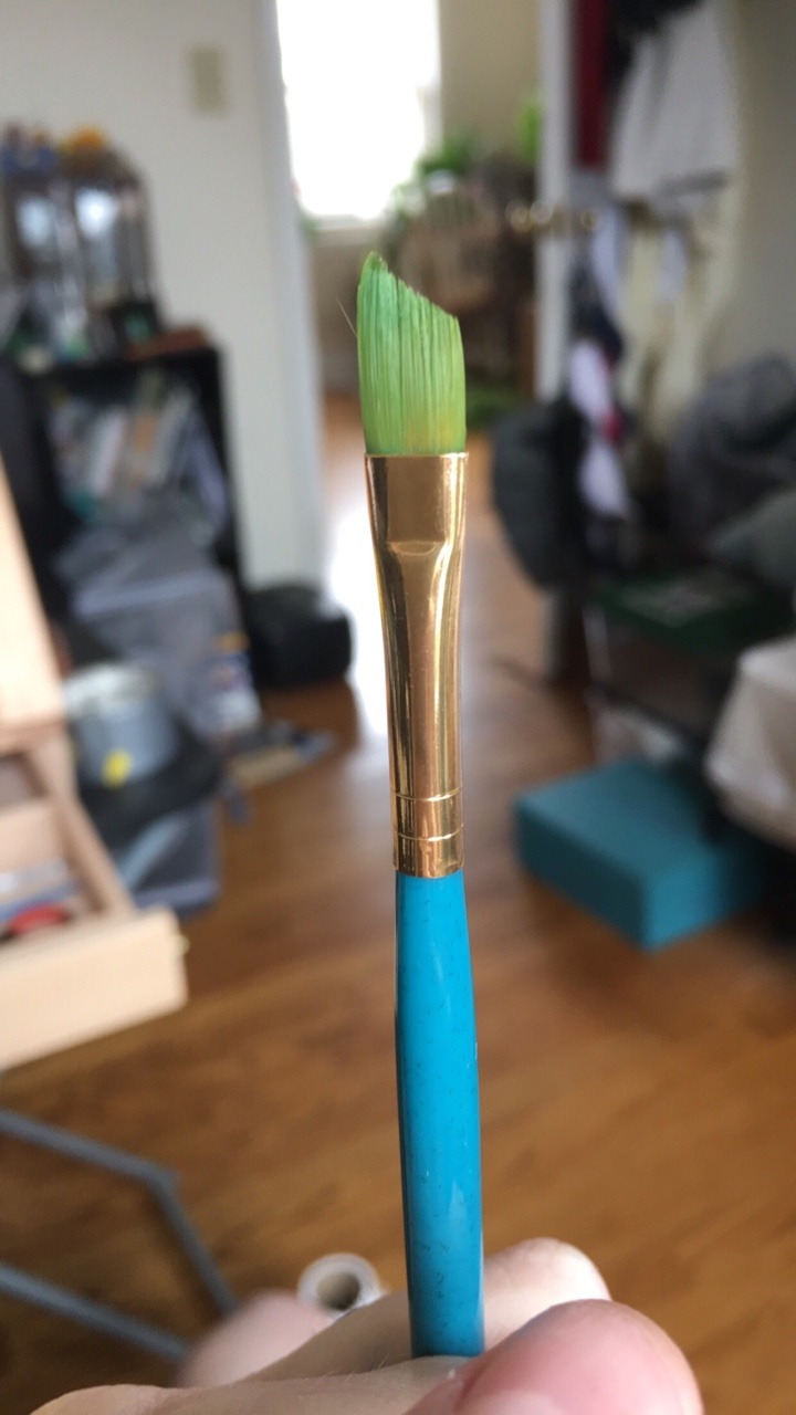 goddamndrawing:  Don’t leave your brushes in paint water overnight — this has