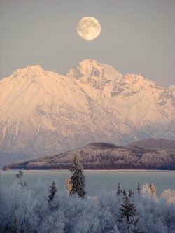 rhamphotheca:Winter at Lake Clark National Park &amp; Preserve, Alaska Photograph by W. Hill/NPS 