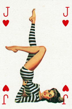 vintagegal:  1950s Playing Card 