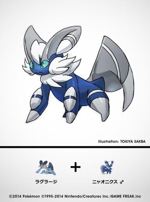 spyroflame0487:  Pokemon TCG Illustrator Sakuba Tokiya draws Pokemon Fusions. And they’re amazing. 