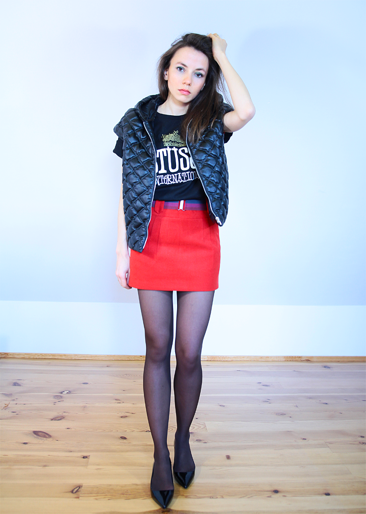 tightsobsession:  Quilted vest. Via Jointy &amp; Croissanty.