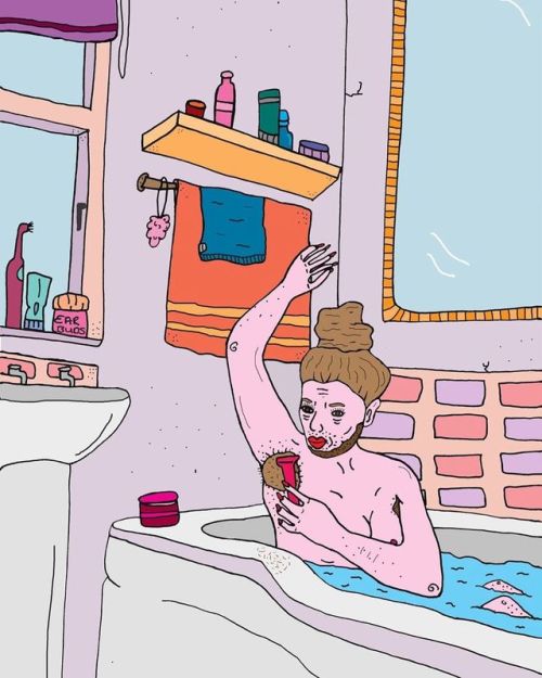 ¡Desembarco entero pa ella! | @venuslibido. . . . . #illustration #selfcare #bathroom #drawing #uk