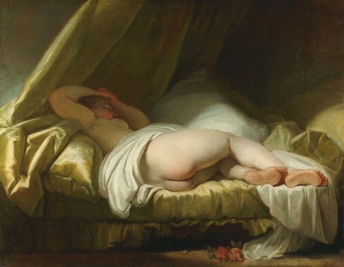 A Young Girl Sleeping, Jean-Honoré Fragonard