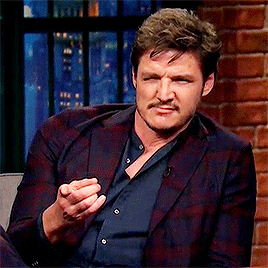 Pedro Pascal + Raising An Eyebrow