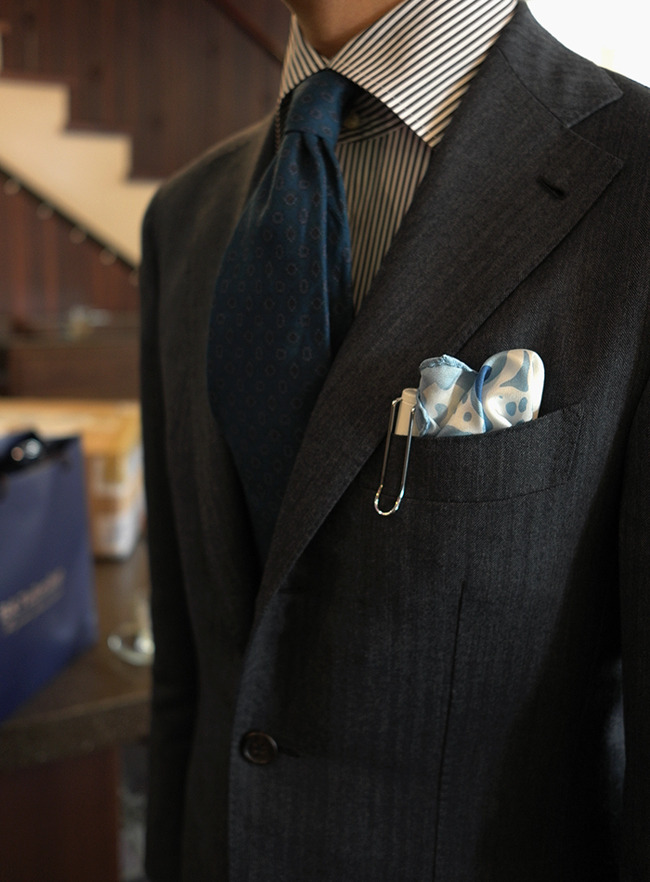 bntailor:  B&amp;Tailor Herringbone Suit B&amp;Tailor Brown Stripe Shirt