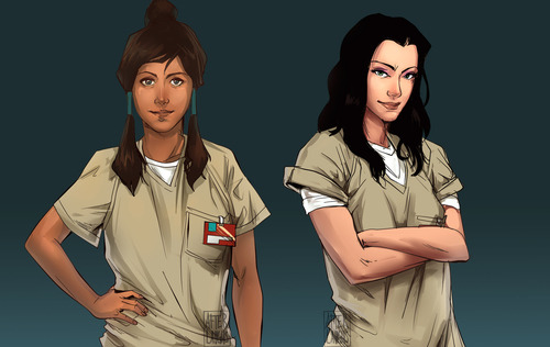 xI would like to see OITNB with Korra and Asami :D