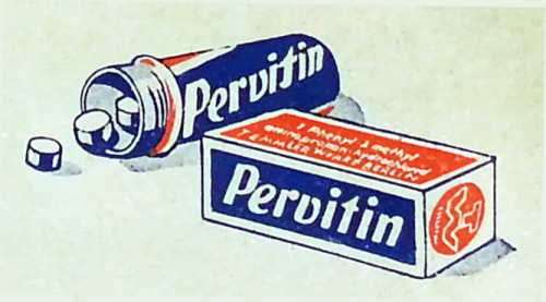 The ancestor of crystal meth. German company Temmler Werke launched its Pervitin form of methampheta