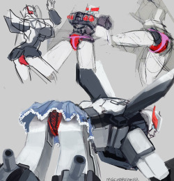 mapelie:  mechbreaker:  so about that panty shot,,  Awwoooooo…