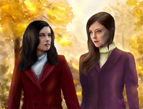 prettypurpleflower:Yay, see what I just finished. Have some autumn love with these cuties! ❤️