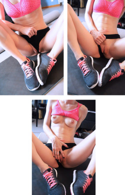 2sexi4mee:  When I am done with my workout hehe  Please reblog, and follow me! http://2sexi4mee.tumblr.com/  