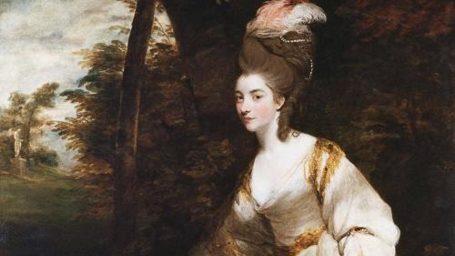 szazzle:Georgiana, Duchess of Devonshire (detail) by Joshua Reynolds (c. 1775-6) Made famous by the 