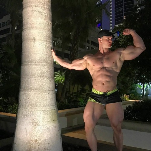 Just showing this tree who is alpha af#muscle #musclemodel #aesthetics #guns #alpha #biceps #worko