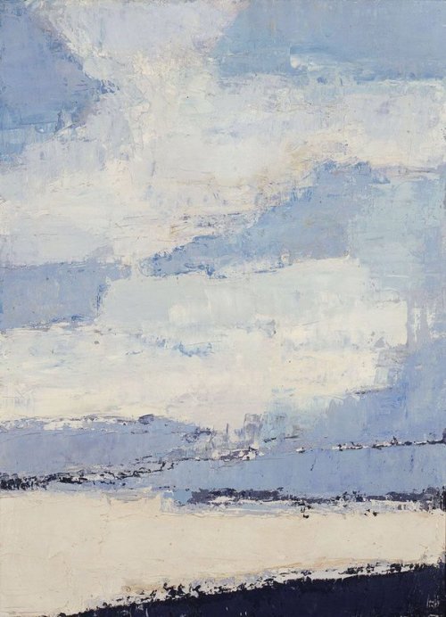Sea and Clouds   -   Nicolas de Staël  1953French-Russian 1914-1955Oil on canvas, 100 x 73 cm, Priva