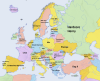 Highest number of ratings of European films on IMDB by country.
More movie maps >>