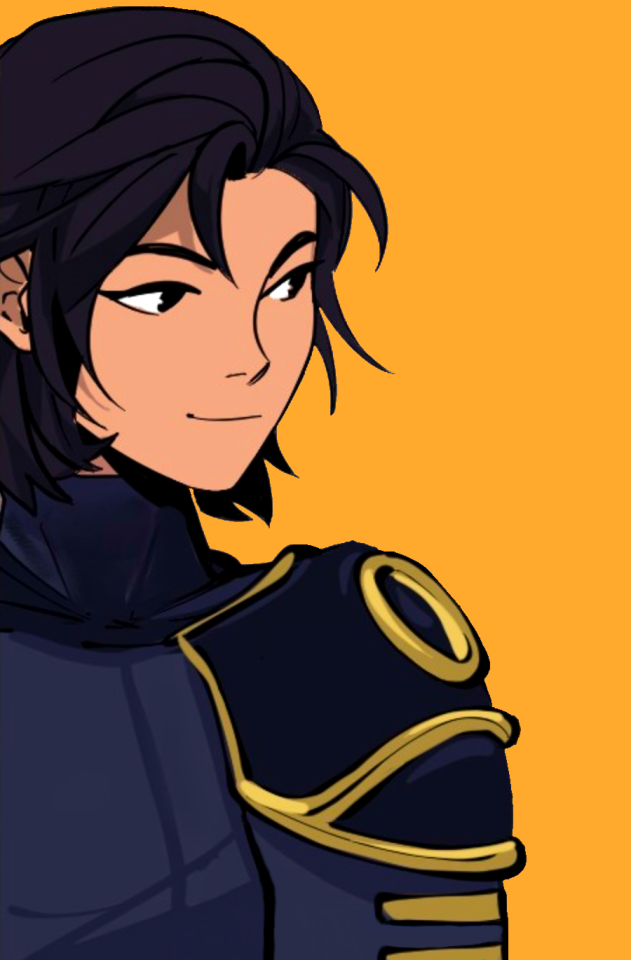 A close up of Cassandra Cain as Orphan against a yellow background. She's not wearing her hood so we can see her smiling.